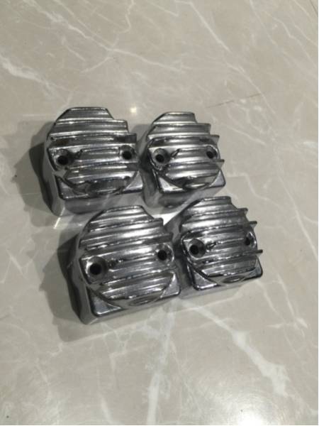 GS400キジマエンジンカバー、タペットカバーメッキ美品