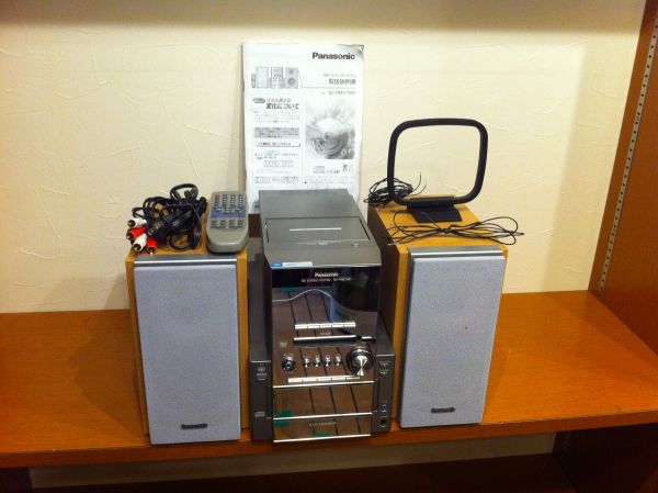 パナソニック Panasonic システムコンポ カセット SA-PM700MD MD