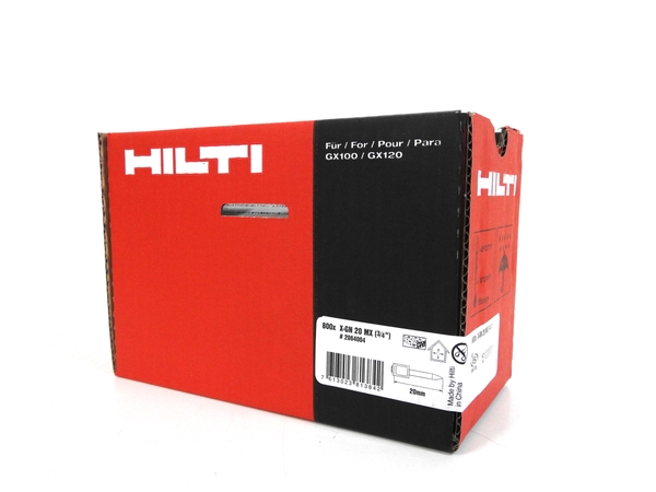 未使用 HILTI ガスピン X-GN20 MX 800本 GX 鋲 ヒルティF1790647