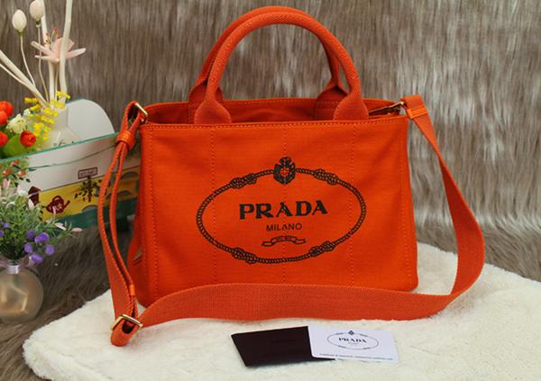 PRADA】プラダ ストラップ付トートバッグ OR カナパ ☆美品