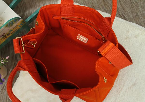 PRADA】プラダ ストラップ付トートバッグ OR カナパ ☆美品