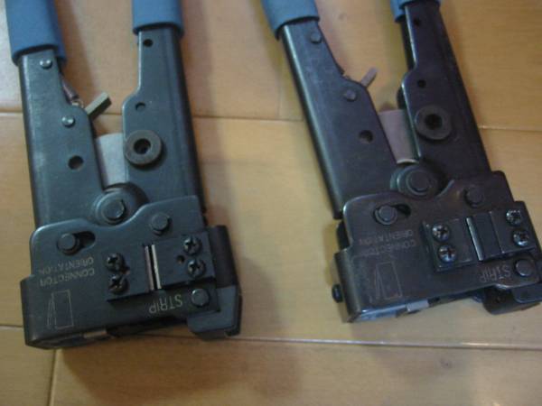 AMP　LANケーブルコネクタ　圧着工具　 中古　　2個セット