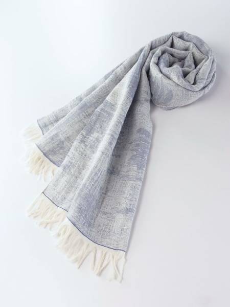 A0843イタリア製*トゥモローランド*コットン×リネン/ストール