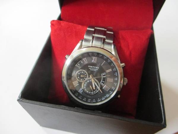 メンズ★電波ソーラー時計★FORTUNA★超美品