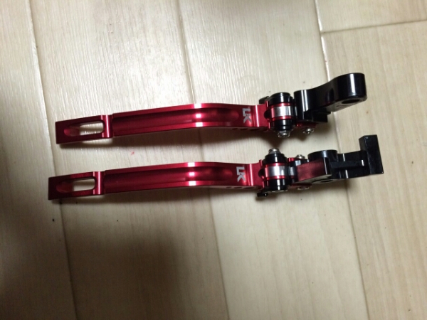 U-kanaya　ビレットレバー　GPタイプ　赤　RVF　VFR　CBR250RR他