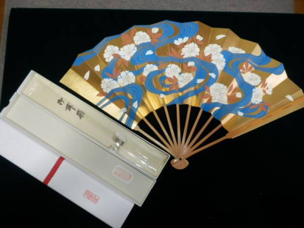 舞扇　仕舞扇　桜　未使用　観世流　十松屋福井扇舗　道成寺