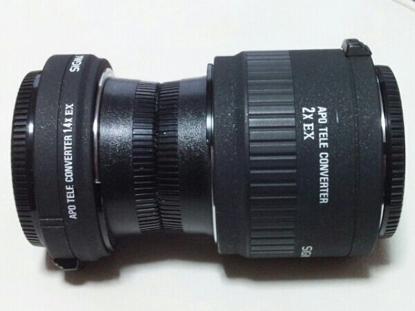 シグマのテレコン2×と1.4×のセット(Nikon用)