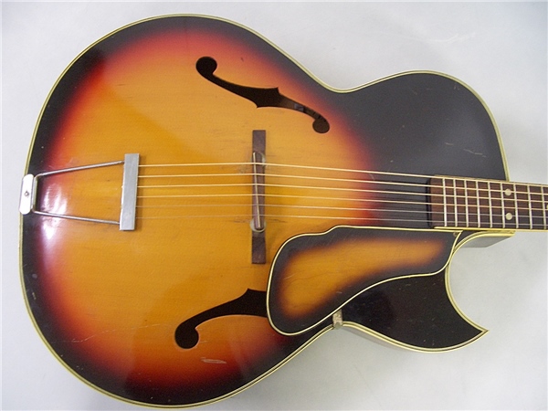 かなりレア！SUZUKI VIOLIN スズキ　ジャパンヴィンテージアコギ調整済 ○SUZUKI VIOLIN スズキ P-20 フルアコ ギター ビンテージ(本体)｜売買