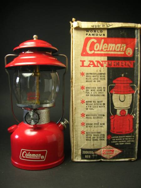 Coleman レッドガソリンランタン 1978年製 ☆ 整備済 新品同然? コールマン 200A 1978年12月 最終型 保証