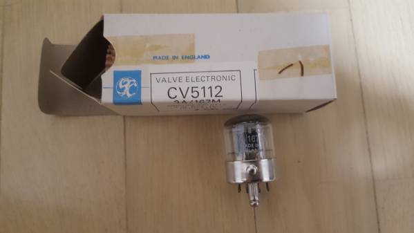 アンプ CV5112 (3A/167M ) 1pair STC ITT 真空管 CV-5112 3A/167M 真空管アンプ NOS 新品 真空管