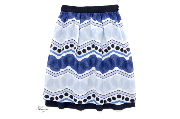 美品★Harrissハリス★お洒落！プリントスカートC006
