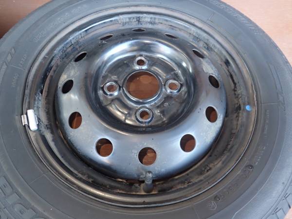 M88 売切 155/65R13 BRIDGESTONE EX10 2009年 鉄付 4本セット