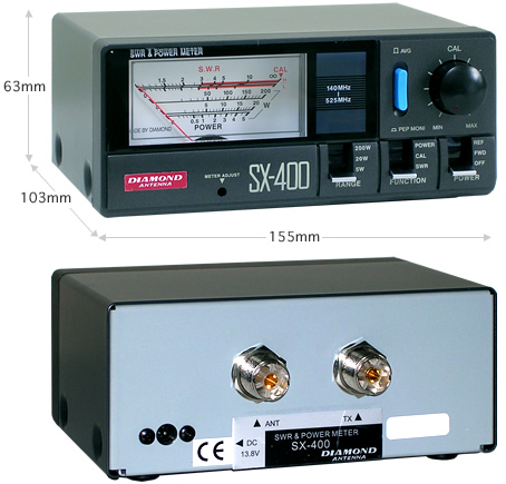 第一電波工業 【140~525MHz】 通過形SWR・パワー計 SX400