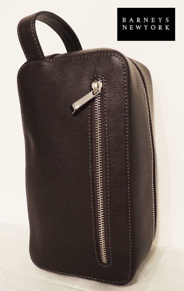 新品4万バーニーズ米国限定サフィアーノ本革レザーセカンド/茶