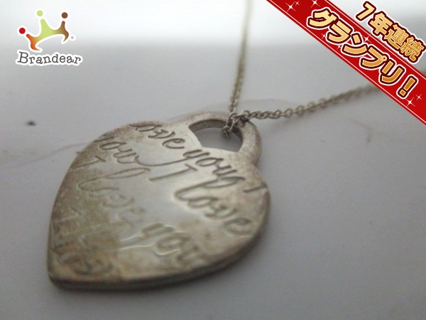 ティファニー ネックレス 美品 ハートタグ シルバー TIFFANY&Co.