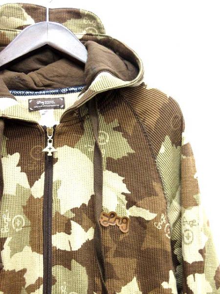 メルカリ サーマル ワッフル ロンt カモ LRG パーカー カモフラ 迷彩