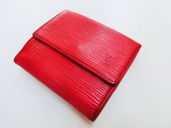 ☆ルイヴィトン エピ Wホック財布 M6348E 赤 中古☆