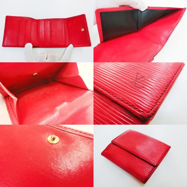☆ルイヴィトン エピ Wホック財布 M6348E 赤 中古☆