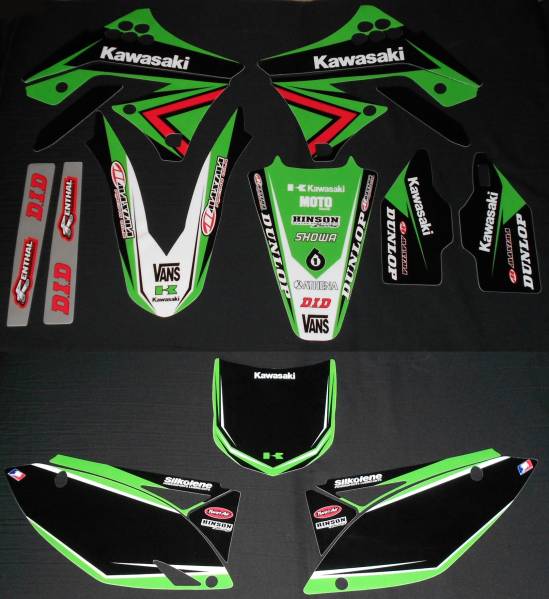送料無料 09-12 KX250F デカール グラフィック キット 2 Graphics