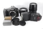 ☆入門機☆良品☆CANON EOS 20D Wレンズ おまけストロボ&バッグ