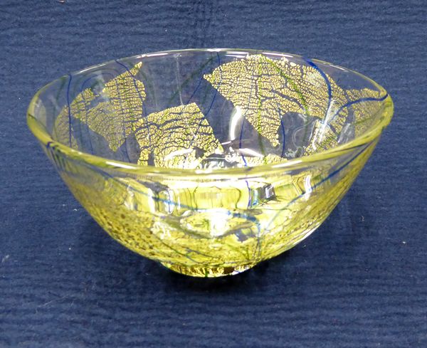 ○焼物○各務 満 『金彩クリスタル碗』 【ガラス・茶道具】 各務 満 作