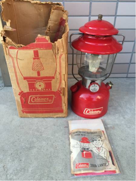 ビンテージ コールマン 200A ランタン 71年 極上 美品 赤 USA