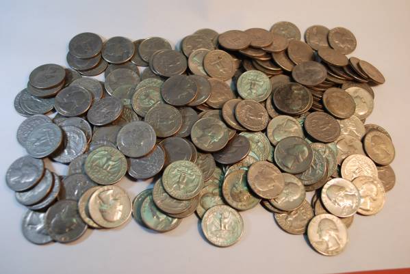 身辺整理・USAワシントン1/4ダラー白銅コイン１キログラム