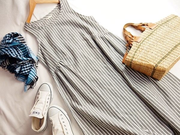 スタジオクリップ studio CLIP ストライプワンピ♪