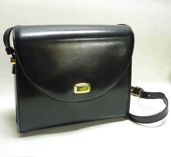 BALLY バリー レザー ショルダーバッグ 黒 バッグ 【公式通販】