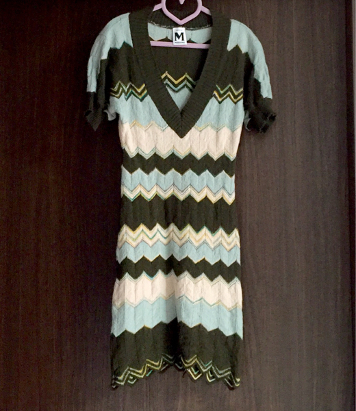 MISSONI イタリア製 ワンピース チュニック 緑系 0 I36 紐付き