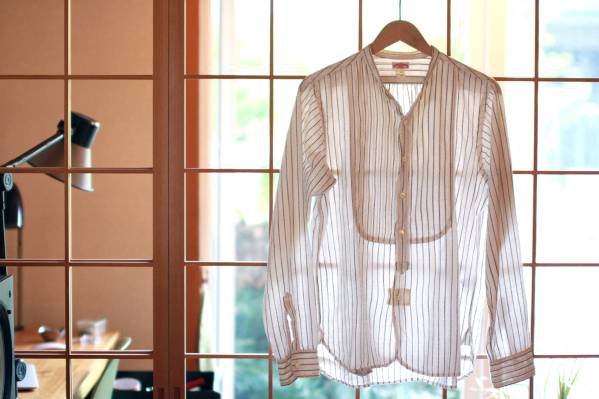 DOUBLE DIAMOND バンドカラーシャツ Lot.422