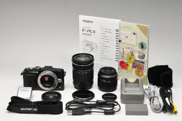 新品級 OLYMPUS オリンパス PEN Lite E-PL5 ダブルズーム#5148