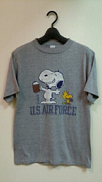 レア ビンテージ スヌーピーT U.S.AIR FORCE Tシャツ ARTEX M