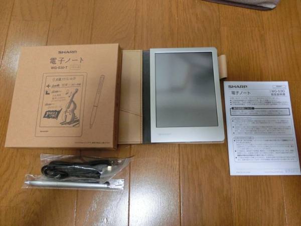 ■ シャープ 電子ノート ブラウン系 WG-S30-T 中古美品 ■