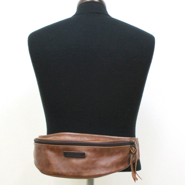 ●KUSHITANI K-3545 スモールウエストバッグ ブラウン KF-3106