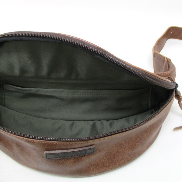 ●KUSHITANI K-3545 スモールウエストバッグ ブラウン KF-3106