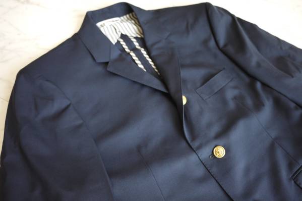 1円～新品 THOM BROWNE トムブラウン 金ボタンジャケット紺2(Q1)
