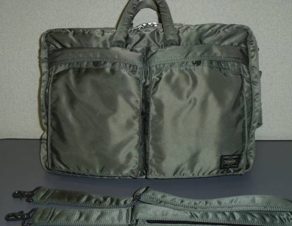 PORTERポーター タンカー 3WAY ブリーフケース シルバーグレー TANKER