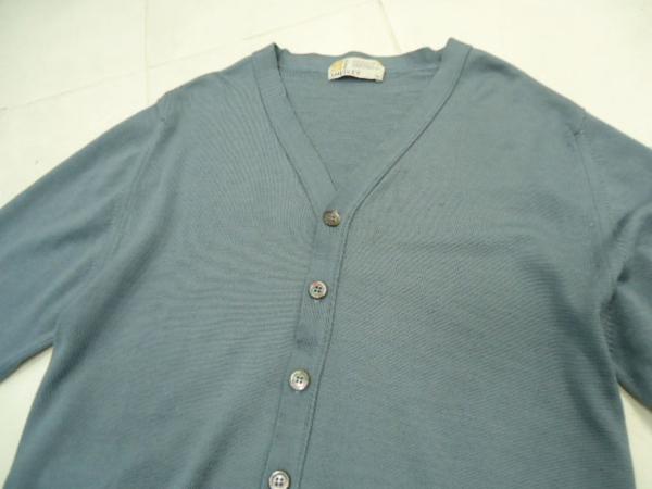 定価3万 英国製◇ジョンスメドレー◇春物 ニットカーディガンJKT