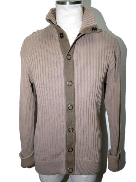 ドルチェ＆ガッバーナ リブニットカーディガン ブラウン