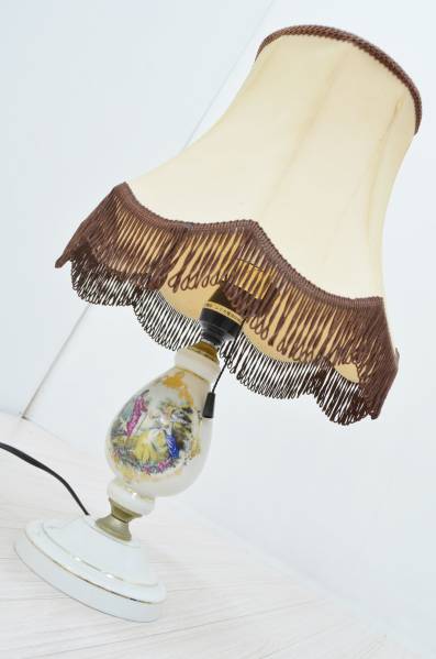 ナショナル National 陶器ランプ 昭和レトロ シェードランプ