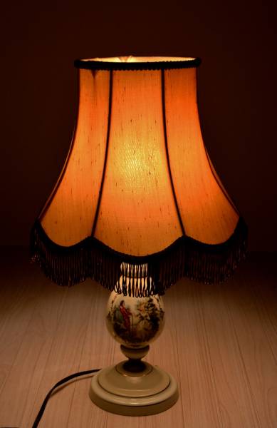 ナショナル National 陶器ランプ 昭和レトロ シェードランプ