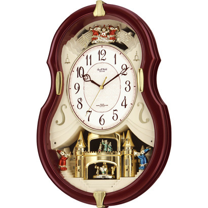 【美品】Small World 4MN483RH23 電波メロディ時計 Yahoo!オークション - 電波掛時計 | 〜電波からくり時計 「スモール