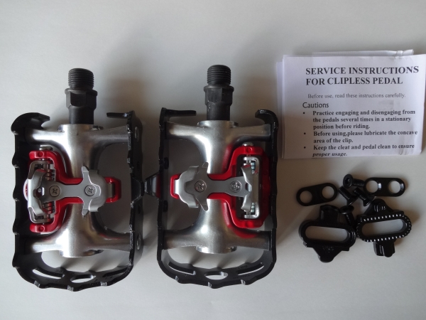 ☆新品/WELLGO 981 SPD+FLATペダル BLACKモデル☆税無☆送360円