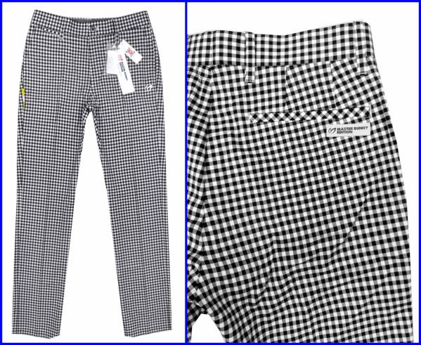 正規識別品タグ有パーリーゲイツゴルフパンツMBE春夏チェック3/S