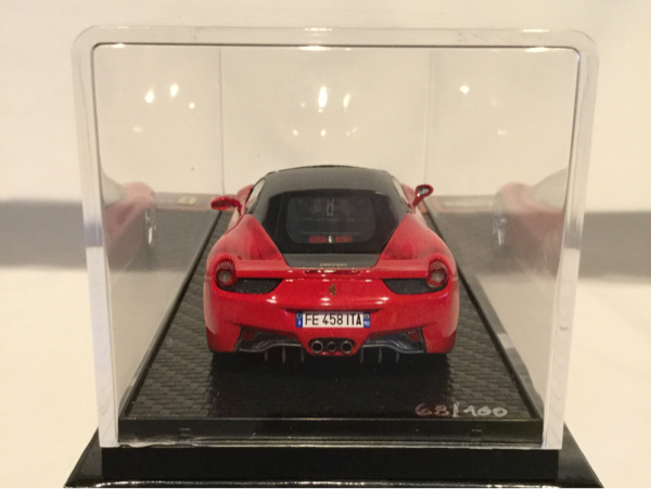 1/43 BBR フェラーリ 458 ITALIA 2009 赤 限定100 ミニカー