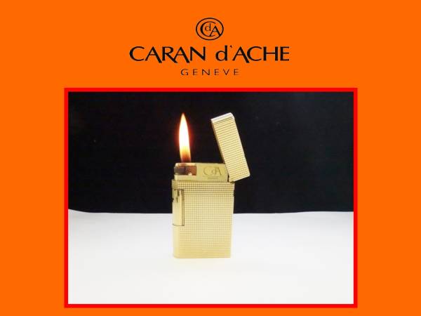 【本物】カランダッシュ Caran d'Ache ゴールド 金 ライター