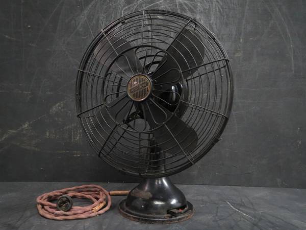 K14172★アンティーク/扇風機/三菱製/4枚羽根/昭和レトロ/動作品