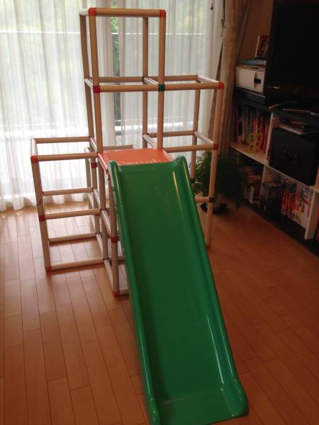 USED★ピープル　白いわんぱくジム すべり台
