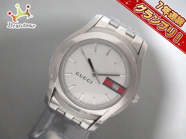 GUCCI グッチ 5500M シェリーラインリストウォッチ 腕時計 シルバー